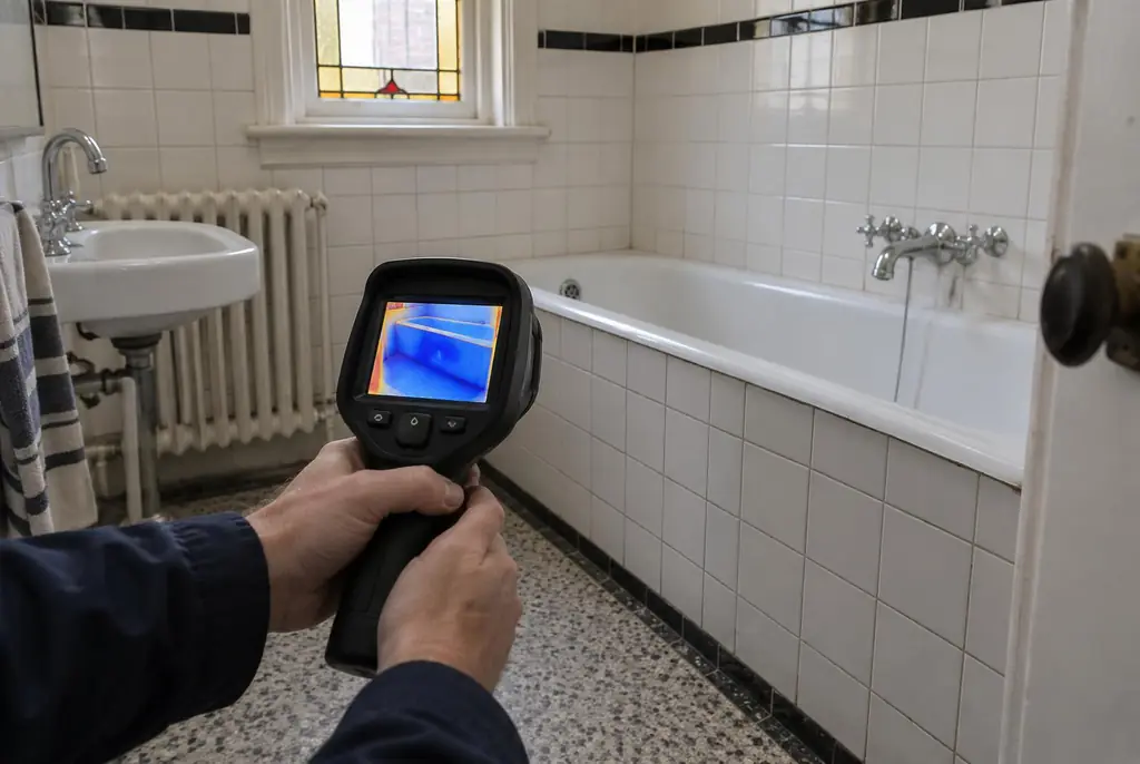Lekdetectie Sassenheim – onderzoek in een badkamer van een oudere woning
