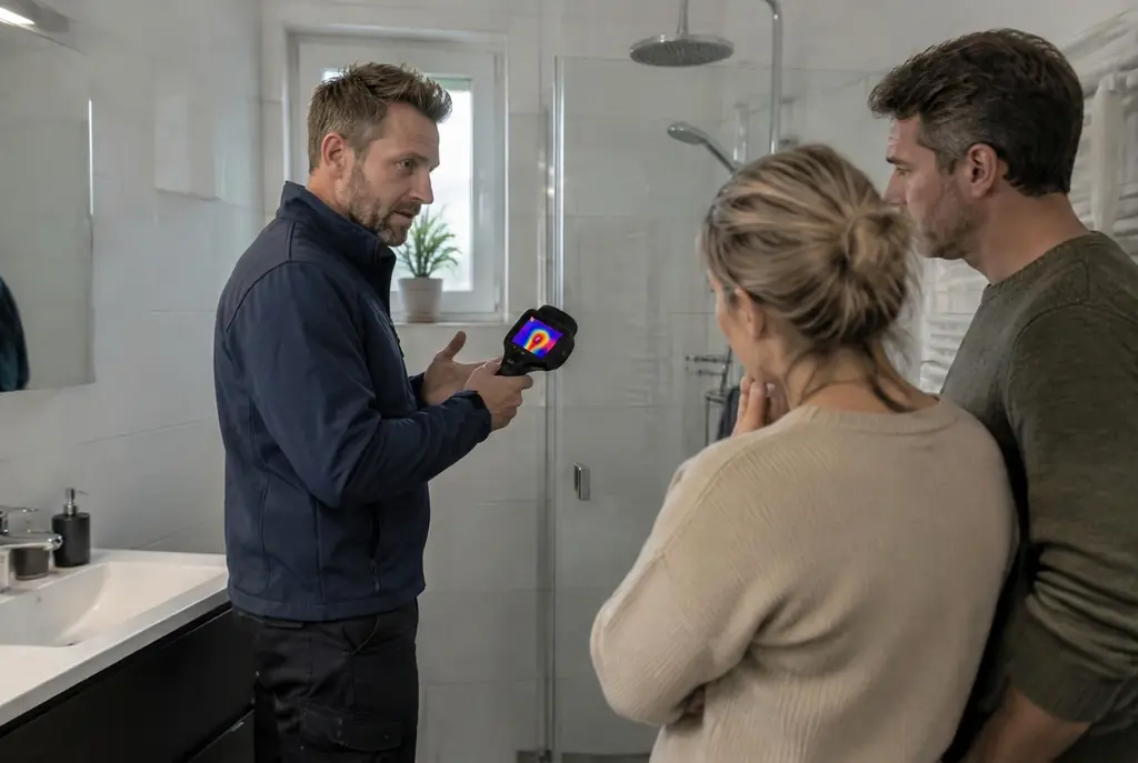 Lekdetectie Sassenheim – specialist legt bevindingen uit aan bewoner